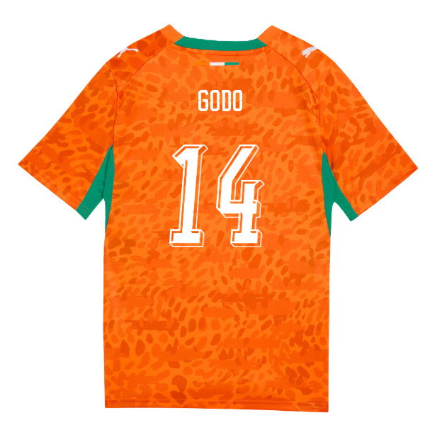 2026-2027 Ivory Coast Home Shirt (Kids) (Godo 14)-SoccerKits Hub | Buy Soccer Jerseys Online